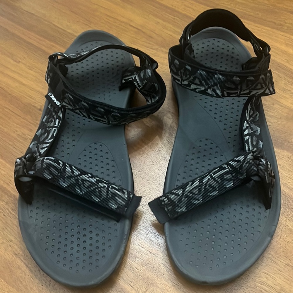 Teva Black and Gray Men's Sport Sandals